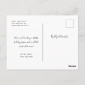 Elegant Holiday Gold Red Christmas Trees w/ Bows Briefkaart (Achterkant)