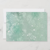 Elegant Holiday Greenery Waterverf Wedding Kaart (Achterkant)