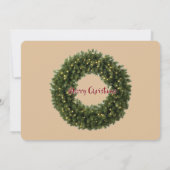 Elegant Holiday Greeting Cards with Message Kaart (Achterkant)
