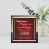 Elegant Holiday Kerstfeest Uitnodiging (Staand voorkant)