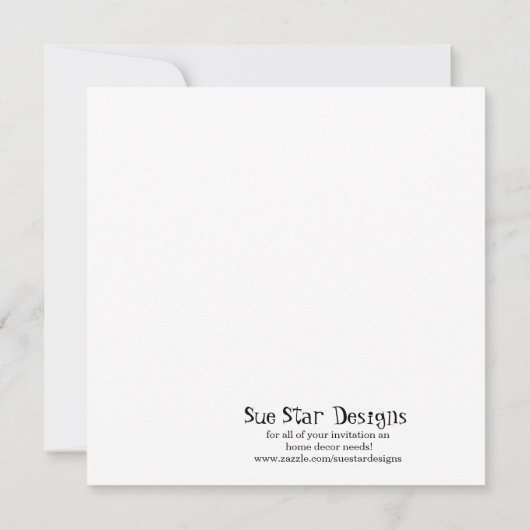 Elegant Holiday Kerstfeest Uitnodiging (Achterkant)