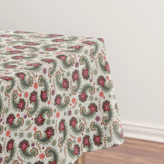 Elegant Holiday Paisley Table Cloth Tafelkleed (Voorbeeld)