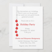 Elegant Holiday Party - Aangepaste themauitnodigin Kaart (Achterkant)