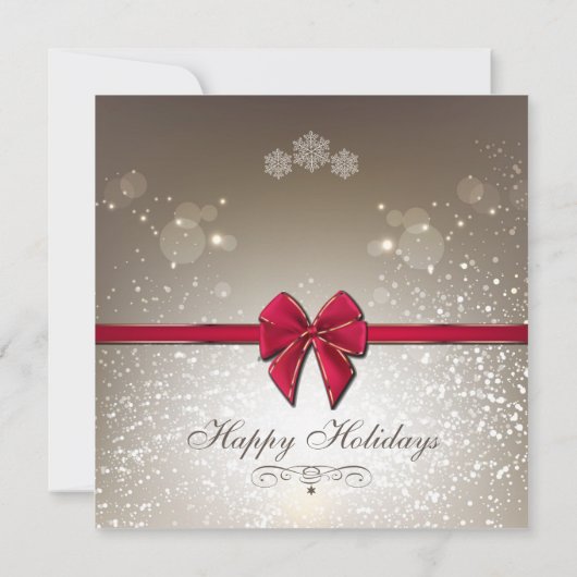 Elegant Holiday Party Company Invitation Kaart (Achterkant)