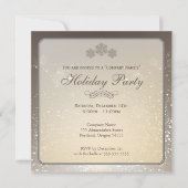 Elegant Holiday Party Company Invitation Kaart (Voorkant)