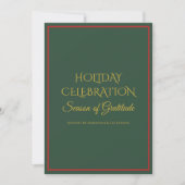 Elegant Holiday Party Invitation for Business Kaart (Voorkant)