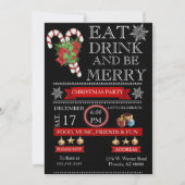 Elegant Holiday Party Kaart (Voorkant)