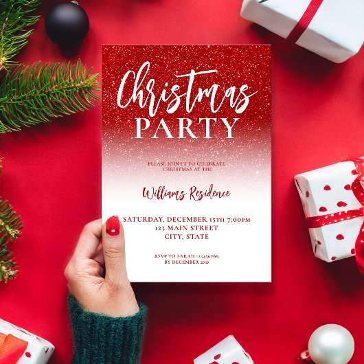 Elegant Holiday Party - Uitnodiging voor Kerstmis