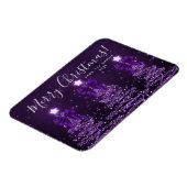 Elegant Holiday Purple Christmas Trees  Magneet (Linkerzijde)