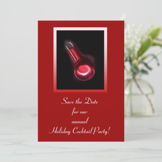 Elegant Holiday sparen de Datum Save The Date (Staand voorkant)