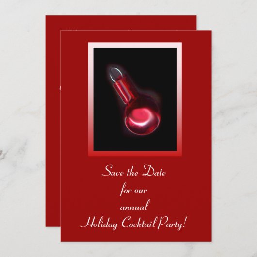 Elegant Holiday sparen de Datum Save The Date (Voorkant / Achterkant)