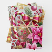 Elegant Holiday Sparkle-inpakpapier Inpakpapier Vel (In situ)