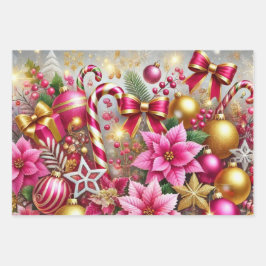 Elegant Holiday Sparkle-inpakpapier Inpakpapier Vel