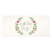 Elegant Holiday Wreath Cadeaubon Reclamekaart (Voorkant)