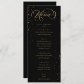 Elegant Holidays Sparkles Menu  (Voorkant / Achterkant)
