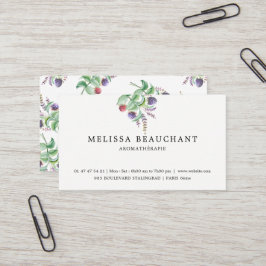 Elegant Holistic Aromatherapeut Herbs Sjabloon Visitekaartje
