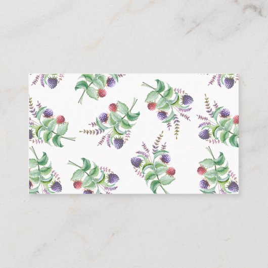 Elegant Holistic Aromatherapeut Herbs Sjabloon Visitekaartje (Achterkant)