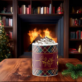 Elegant Holly and Berries Holiday Monogram Name Koffiemok