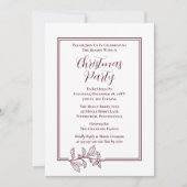 Elegant Holly | Berries Rich Plaid Kerstfeest Feestdagenkaart (Voorkant)