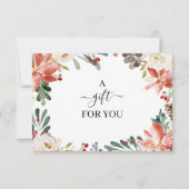 Elegant Holly Berry & Blossom Gift Certificate (Voorkant)