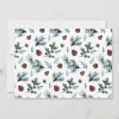 Elegant Holly Berry kerst HOLIDAY LUNCHEON Kaart (Achterkant)