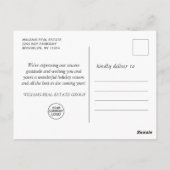 Elegant Holly Deer Corporate Greeting voor Kerstmi Briefkaart (Achterkant)