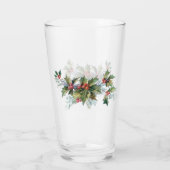 Elegant Holly en Pine Glas (Achterkant)