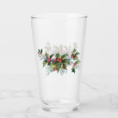 Elegant  Holly en Pine Glas (Voorkant)