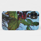 Elegant Holly Kerstmis, blauwe hemel Case-Mate iPhone Case (Achterkant (horizontaal))