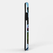 Elegant Holly Kerstmis, blauwe hemel Case-Mate iPhone Case (Achterkant/rechts)