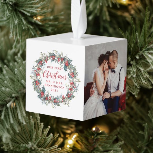 Elegant Holly Mistletoe Wreath 3 Fotokerstmis Decoratie (Boom)