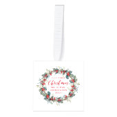 Elegant Holly Mistletoe Wreath 3 Fotokerstmis Decoratie (Voorkant)