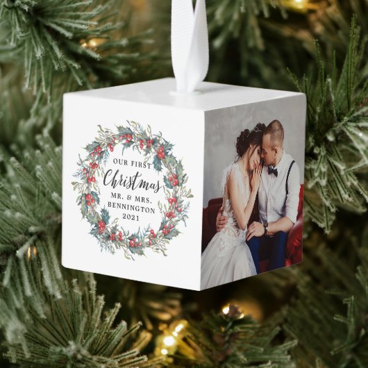 Elegant Holly Mistletoe Wreath 3 Fotokerstmis Decoratie (Boom)