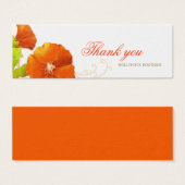 Elegant Hollyhocks Hartelijk dank Mini Visitekaartjes (Voorkant /achterkant)