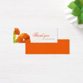 Elegant Hollyhocks Hartelijk dank Mini Visitekaartjes (Bureau)