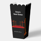 Elegant Hollywood Red Carpet Sweet 16 Birthday Bedankdoosjes (Voorkant)