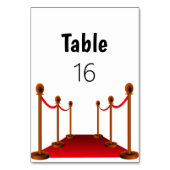 Elegant Hollywood rode tapijt zoet 16 Kaart (Achterkant)