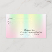 Elegant Holografisch Geometrisch, Stripes Kortingskaartje (Achterkant)