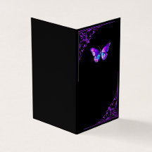 Elegant holografisch gevouwen Wenskaart - Zwart