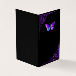 Elegant holografisch gevouwen Wenskaart - Zwart Kaart