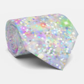 Elegant Holografisch Glam Glitter Sparkles Stropdas (Opgerold)