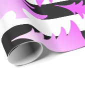 Elegant holografisch kerstboompatroon cadeaupapier (Rol Hoek)