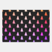 Elegant holografisch kerstboompatroon inpakpapier vel (Voorkant 2)