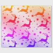 Elegant holografisch kerstrendierpatroon cadeaupapier (Vlak)