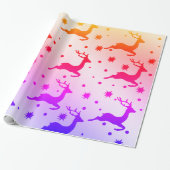 Elegant holografisch kerstrendierpatroon cadeaupapier (Uitgerold)