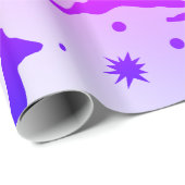 Elegant holografisch kerstrendierpatroon cadeaupapier (Rol Hoek)