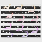 Elegant holografisch kerstrendierpatroon cadeaupapier (Vlak)