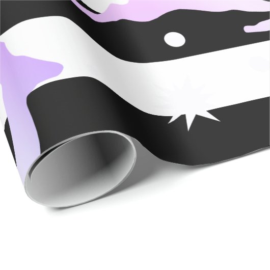 Elegant holografisch kerstrendierpatroon cadeaupapier (Rol Hoek)