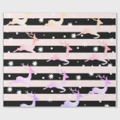 Elegant holografisch kerstrendierpatroon cadeaupapier (Vlak)