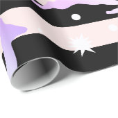 Elegant holografisch kerstrendierpatroon cadeaupapier (Rol Hoek)